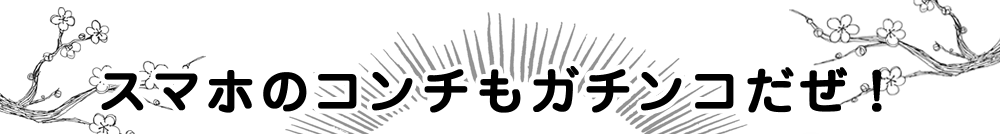 スマホのコンチもガチンコだぜ！