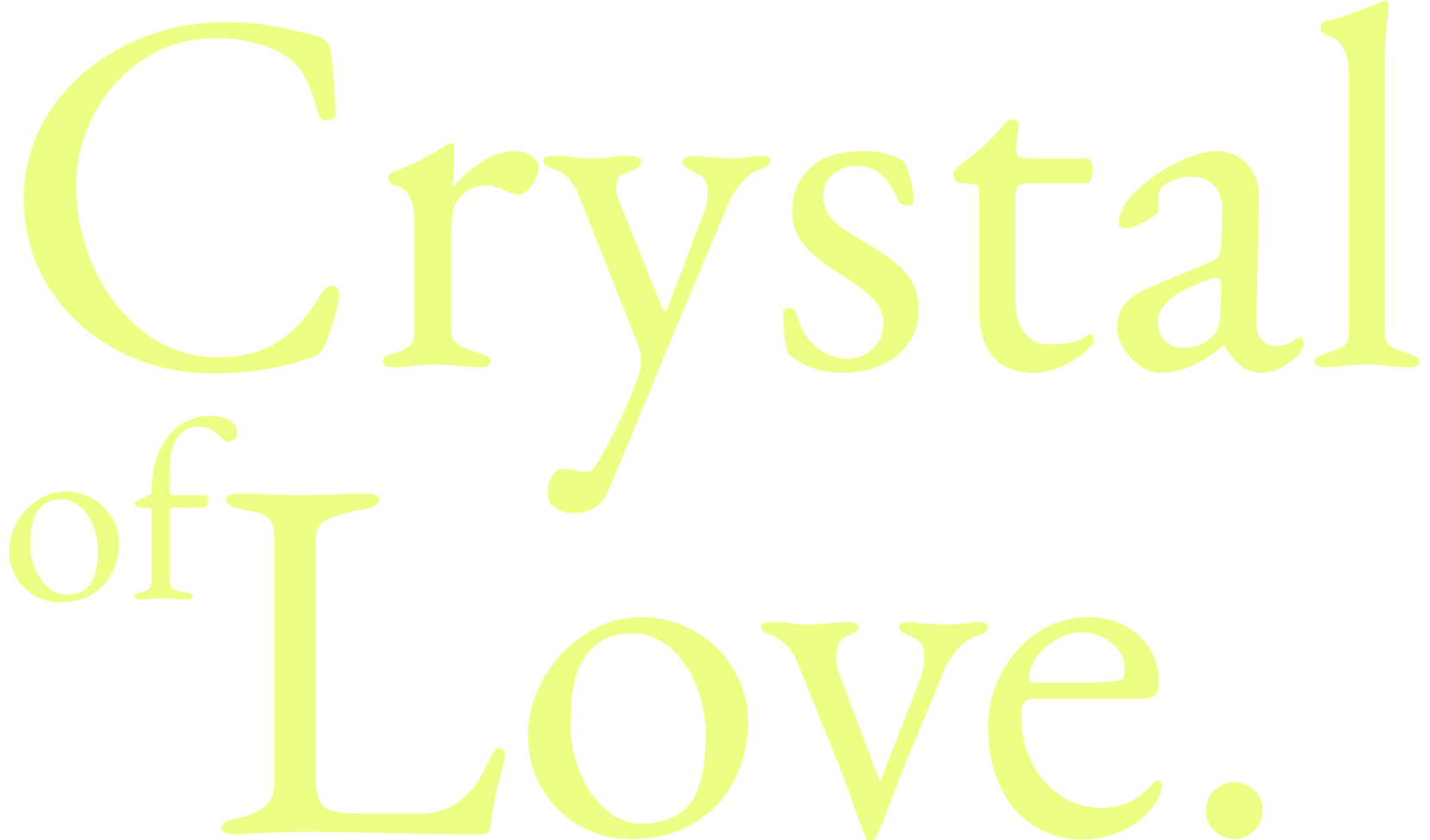Crystal of Love